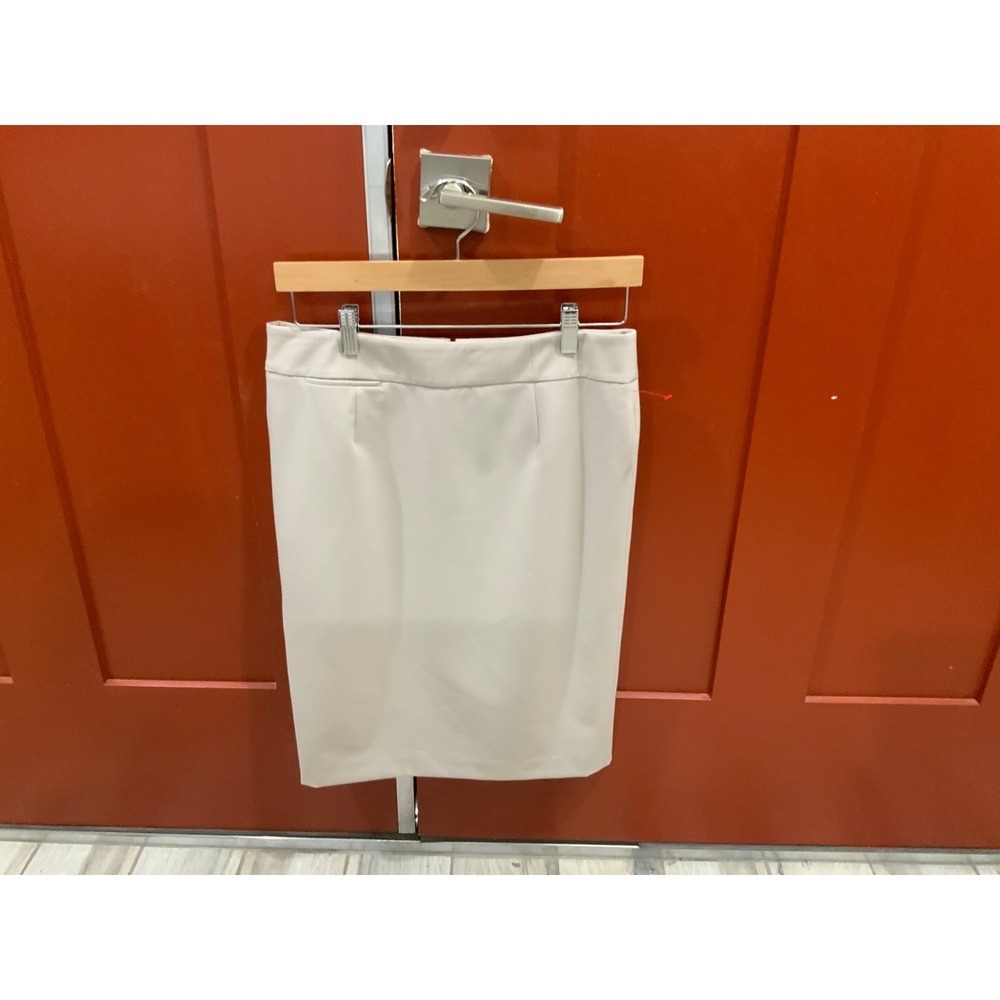 Calvin Klein Womens Beige Tan Pencil Skirt Size 8 Career Professional